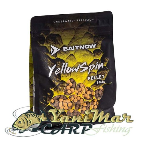 Пелети Baitnow Pellet Method Feeder Yellow Spin 8mm 800g