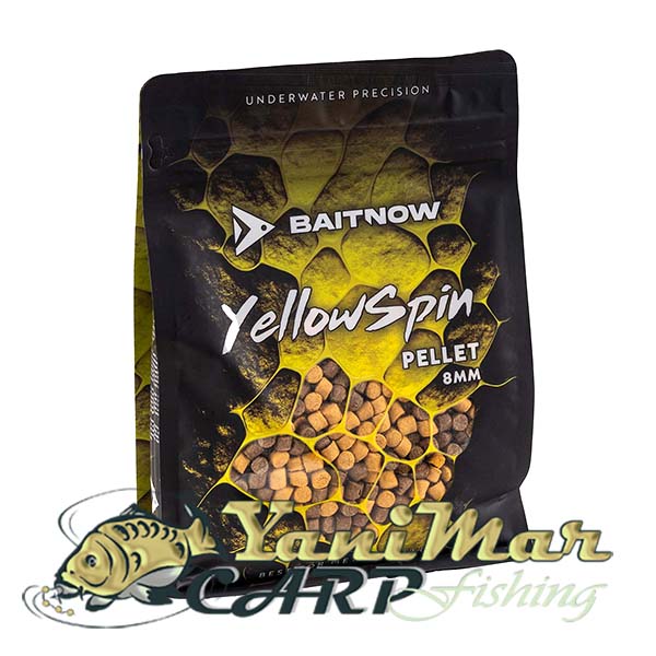 Пелети Baitnow Pellet Method Feeder Yellow Spin 8mm 800g