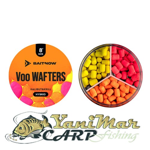Уафтери Baitnow METHOD FEEDER VOO WAFTERS HYBRID SIZE 8 21g