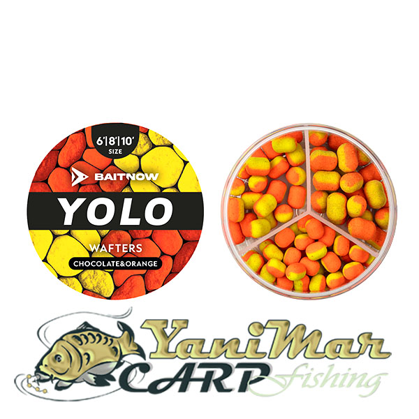 Уафтери Baitnow YOLO Orange & Yellow Chocolate-Orange Method Feeder 24g (6/8/10mm)