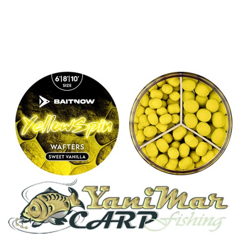 Уафтери Baitnow Yellow Spin Wafters 6/8/10 24g