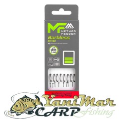 Готови монтажи Mikado MF Rig MF14 with Spike Barbless Hooks Monoline 0.28mm