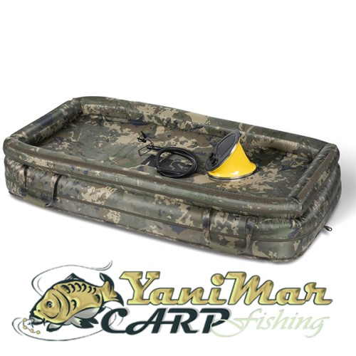 Надуваем дюшек Nash Carp Care Air Cradle Camo