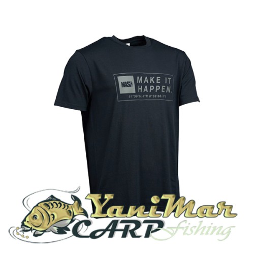 Тениска Nash Make It Happen Coordinates T Shirt Black