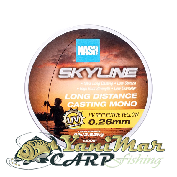 Монофилно влакно Nash Skyline Mono UV Yellow