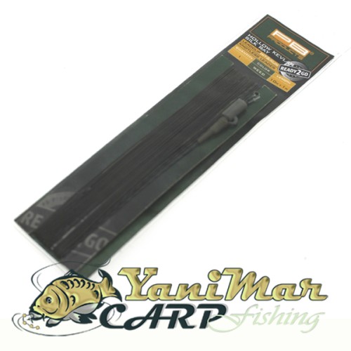 Готов монтаж PB Products R2G Kevlar/SR Leadclip Knotless Leader – 10m + 1m, Weed