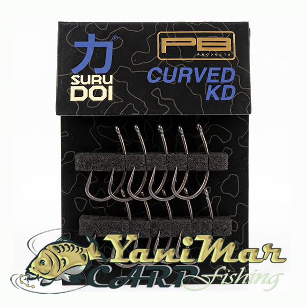 Куки PB Products SURUDOI Curved KD Hook PTFE