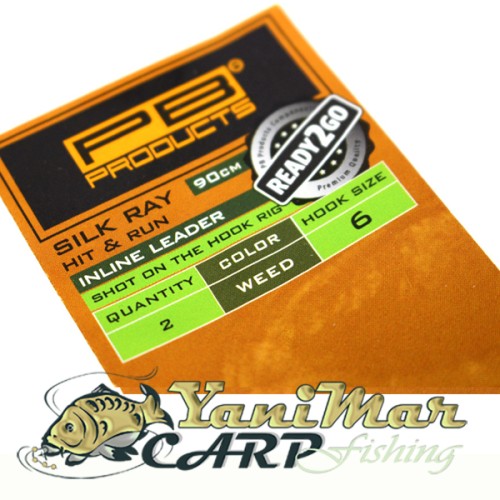Готов монтаж PB Products R2G Inline SR Leader 90/Shot on the Hook 2pcs Weed