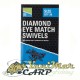 Вирбели Preston Diamond Eye Match Swivels