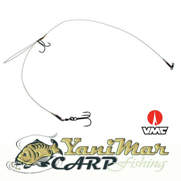 Готов Монтаж Rozemeijer Deadbait Distance Casting Rigs 30lb 2x Treble size 2