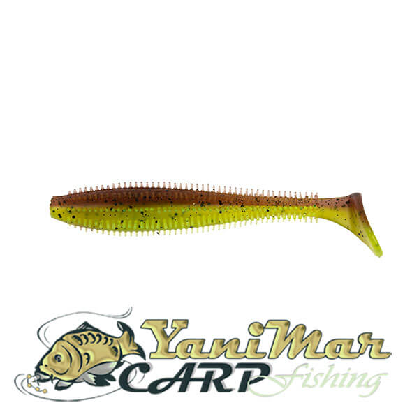 Силиконовa примамкa Fox Rage SPIKEY SHAD NEW ULTRA UV COLOURS Green Pumpkin