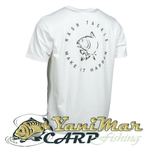 Тениска Nash Make It Happen Carp Logo T Shirt Ecru