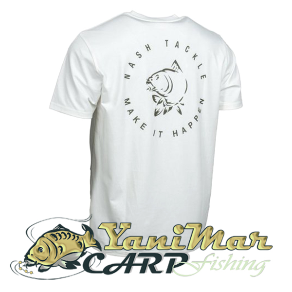 Тениска Nash Make It Happen Carp Logo T Shirt Ecru