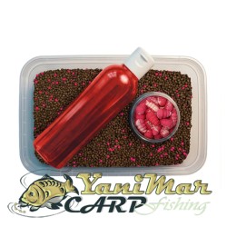 Мултипак Feeder Bait Strawberry 3in1– Пелети, Liquid и Mini Twister