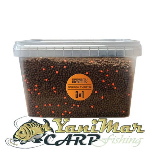 Мултипак Feeder Bait Tigernut 3in1 – Пелети, Liquid и Mini Twister