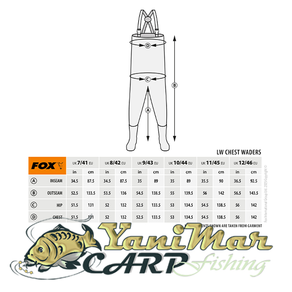 Гащеризон Fox Camo LW Lined Waders