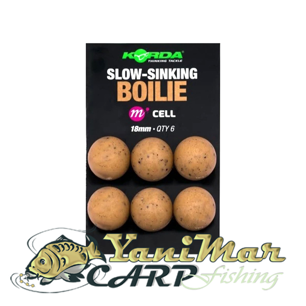 Бавнопотъващи топчета Korda Slow Sinking Boilie Cell