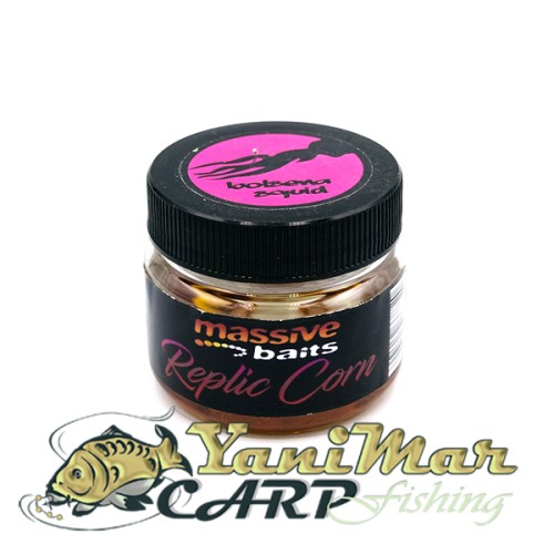 Силиконова царевица Massive Baits Replic Corn Bolsena Squid white 50ml