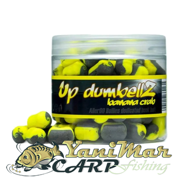 Pop-Up дъмбели Massive Baits Aller Up Dumbelz Banana Crab 14mm 200ml