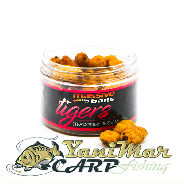 Тигрови ядки Massive Baits Salty Sweet Tigers Strawberry Bergamotta