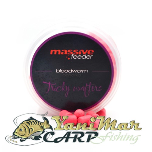 Уафтери Massive Baits Tricky Wafters Bloodworm 10x7mm