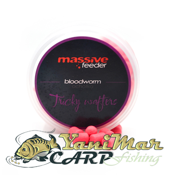 Уафтери Massive Baits Tricky Wafters Bloodworm 10x7mm