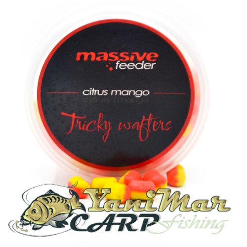 Уафтери Massive Baits Tricky Wafters Citrus Mango 10x7mm