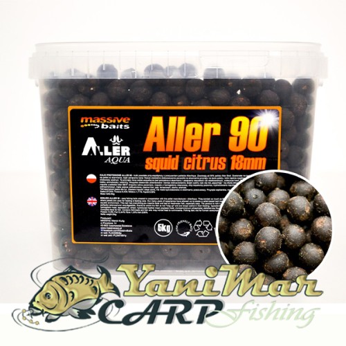 Протеинови топчета Massive Baits Aller 90 Squid/ Citrus 18mm 5 кг
