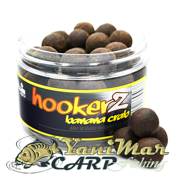 Протеинови топчета HOOKERZ Aller 90 Banan/Crab 18mm