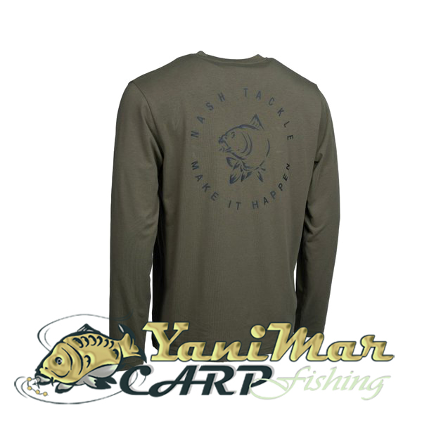 Блуза Nash Make It Happen Carp Logo Long Sleeve T Shirt Green