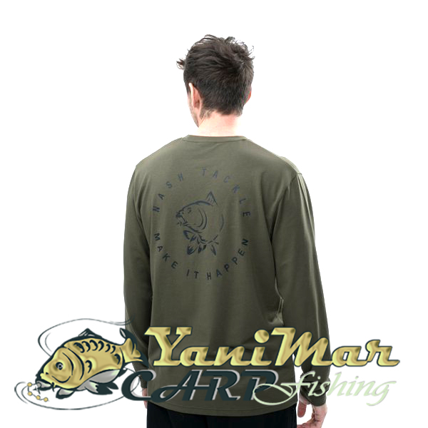 Блуза Nash Make It Happen Carp Logo Long Sleeve T Shirt Green