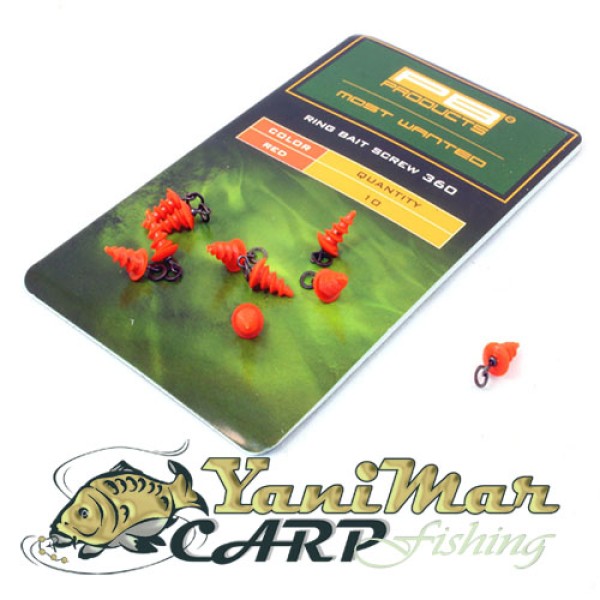 Фиксатори PB Products Ring Baitscrew 360, за стръв с винт