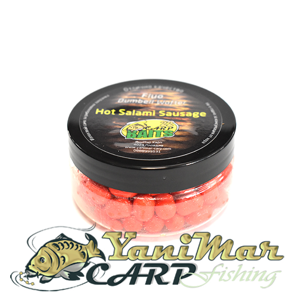 Дъмбел Carp 22 Dumbell Fluo Wafter Пикантна Наденица 8 mm